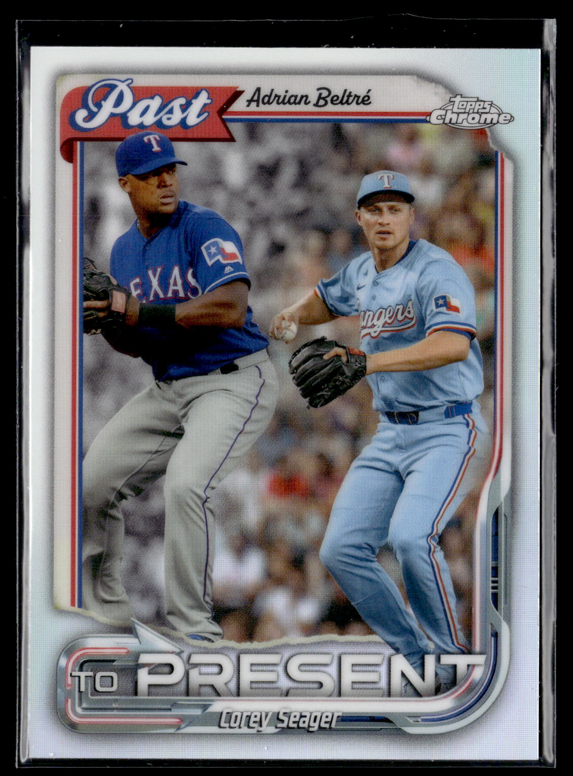 2026 Topps Chrome #PTP-19 Adrian Beltré / Corey Seager Past to Present