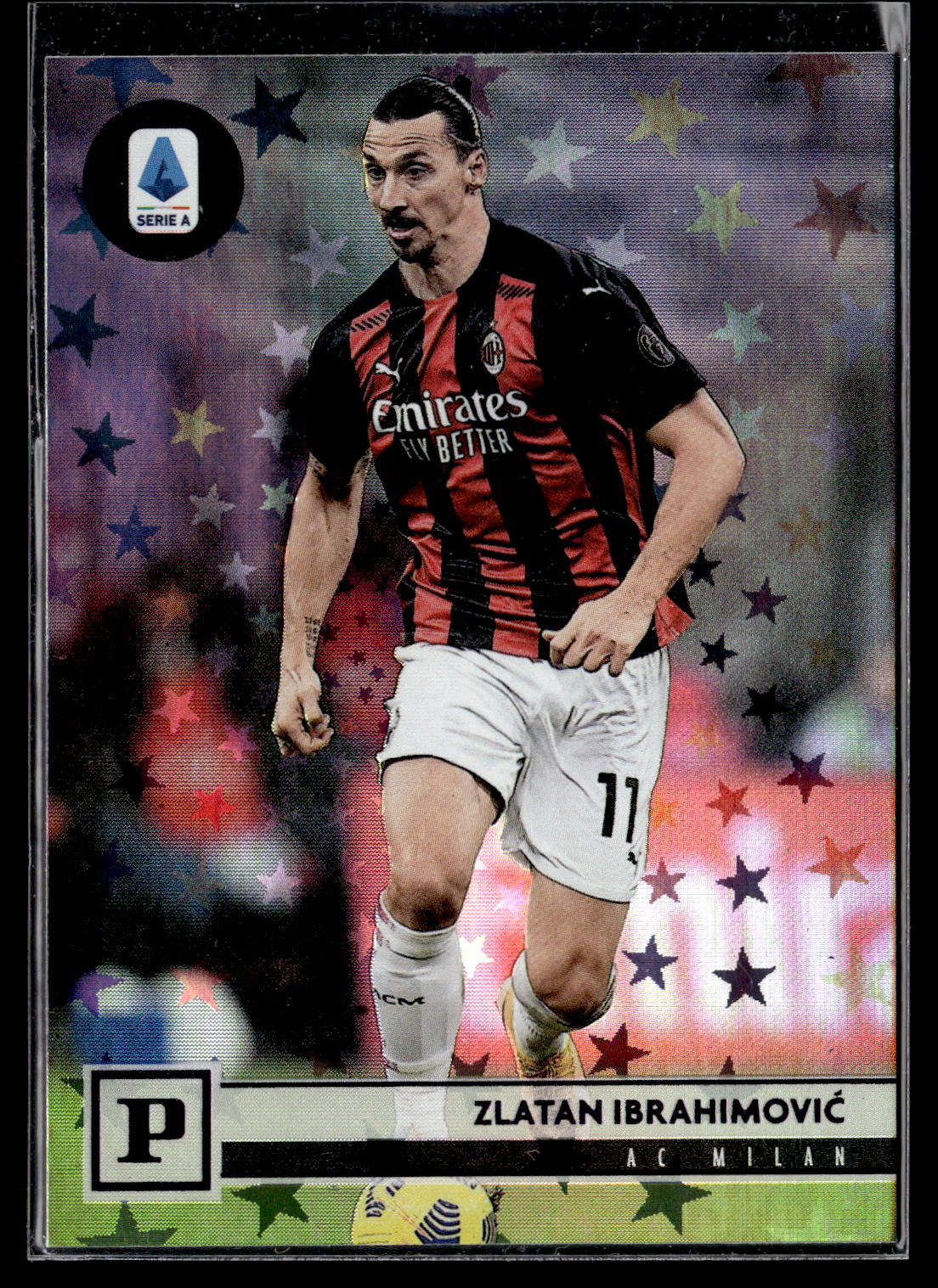 2020-21 Panini Chronicles - Elite Serie A #1 Zlatan Ibrahimovic Purple Astro