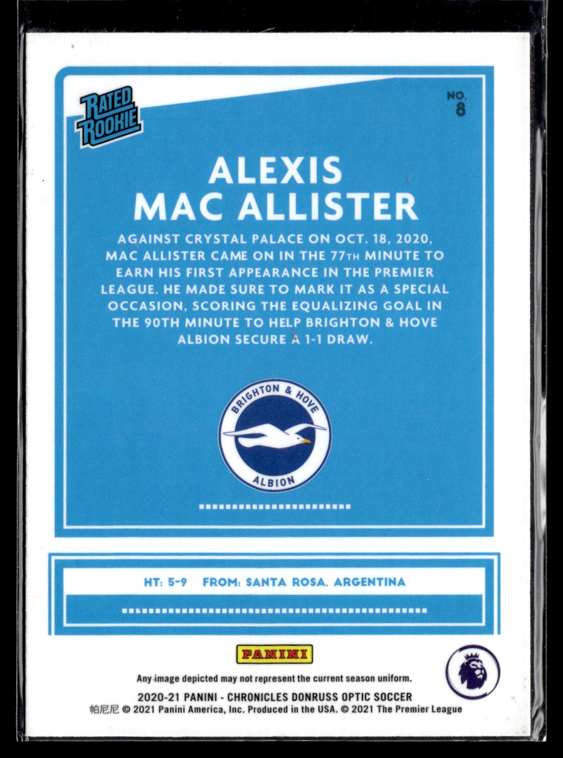 2020-21 Panini Chronicles - Optic Rookies Premier League #8 Alexis Mac Allister