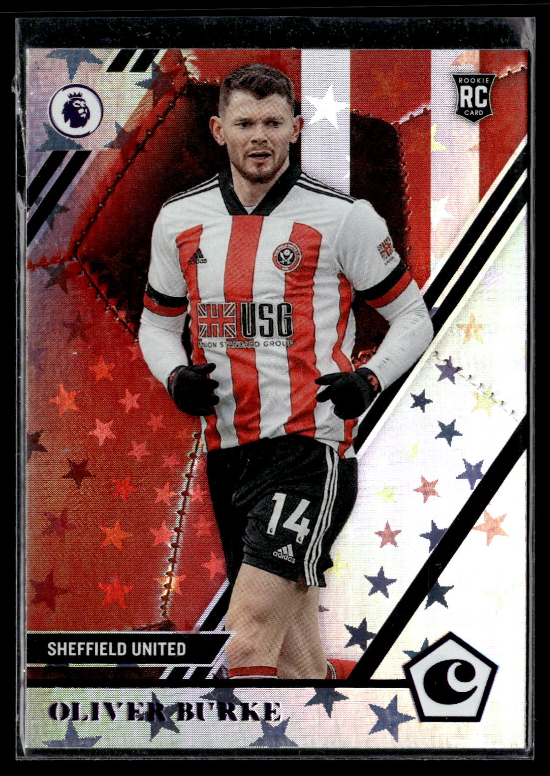 2020-21 Panini Chronicles Premier League Oliver Burke Purple Astro