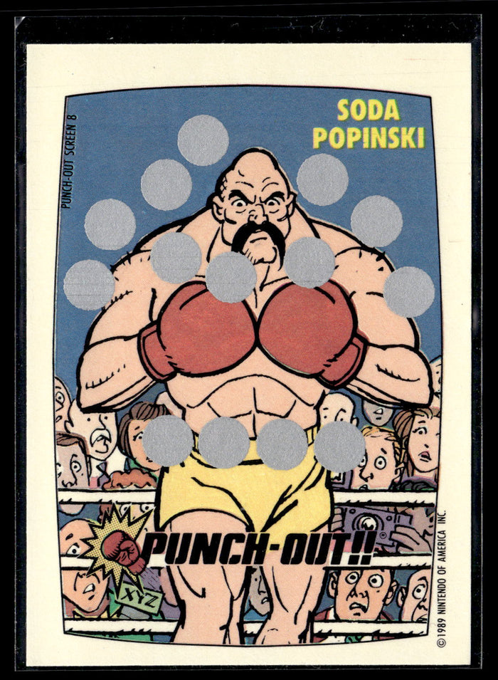 1989 Topps Nintendo #8 Punch-Out Screen 8 Punch-Out!! Scratch-Offs