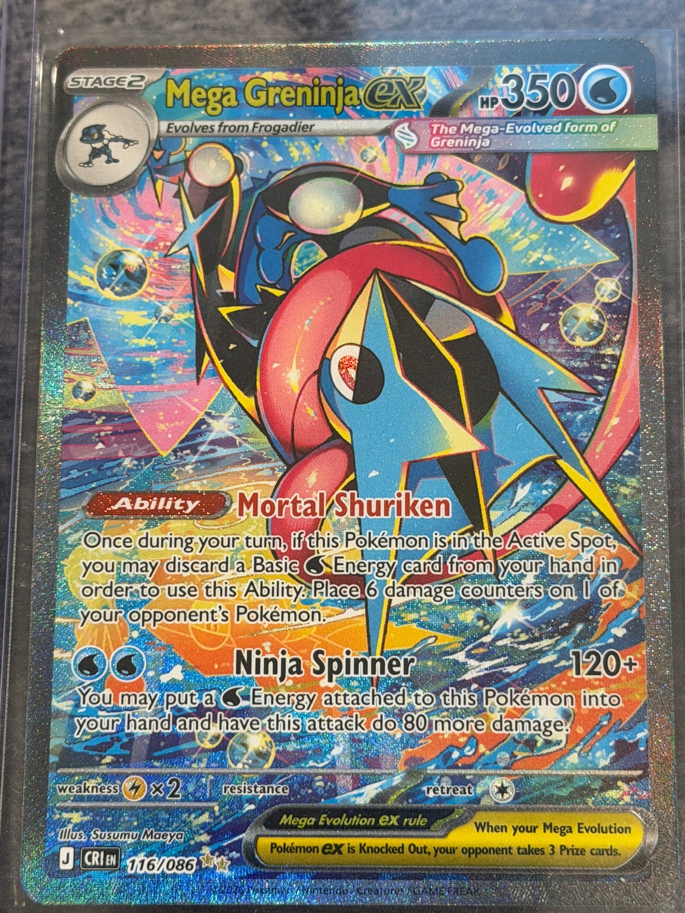 ME04: Chaos Rising #116/086 Mega Greninja ex