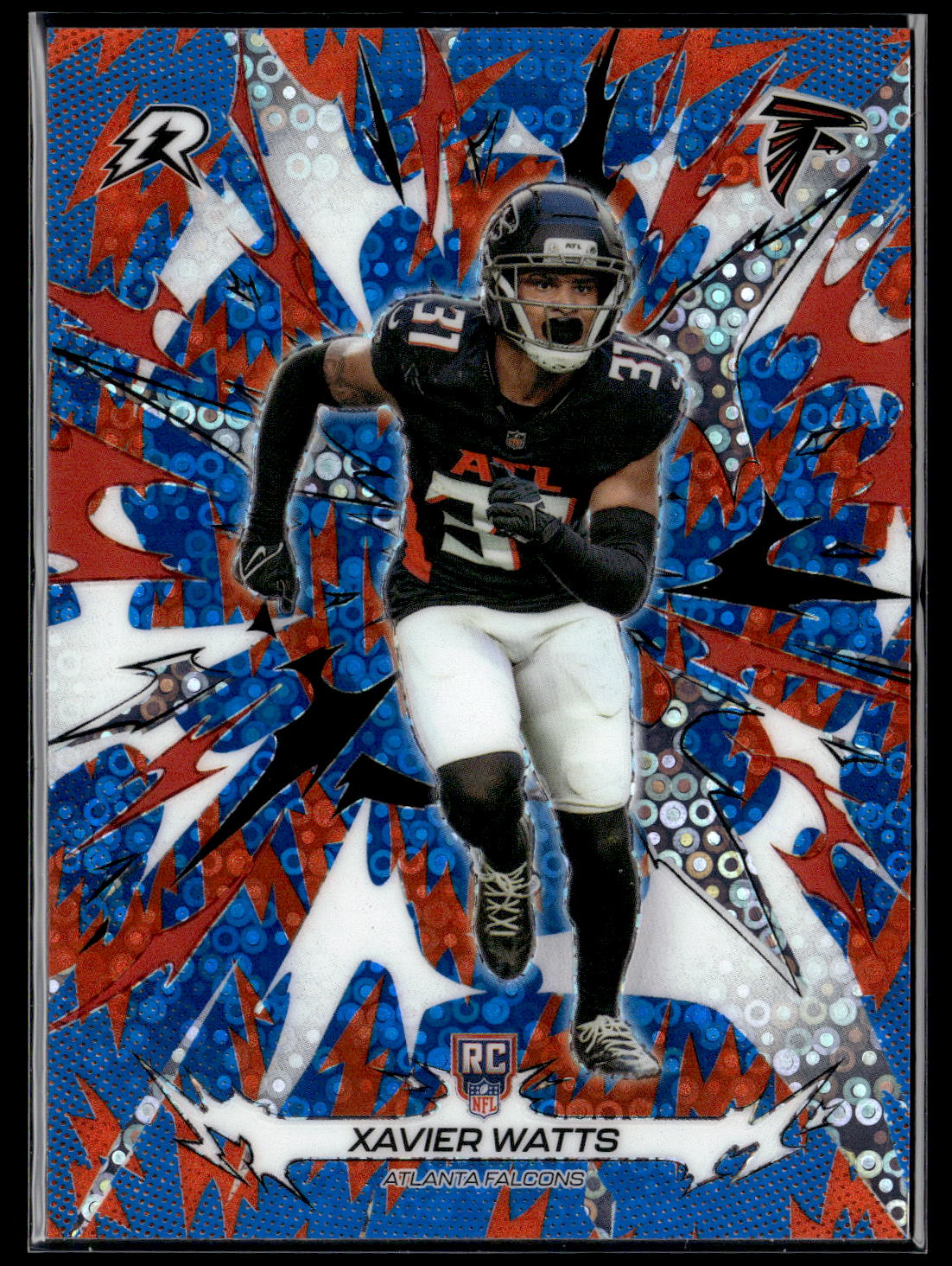 2025 Topps Resurgence #105 Xavier Watts Sky Blue & Pink Shock Refractor