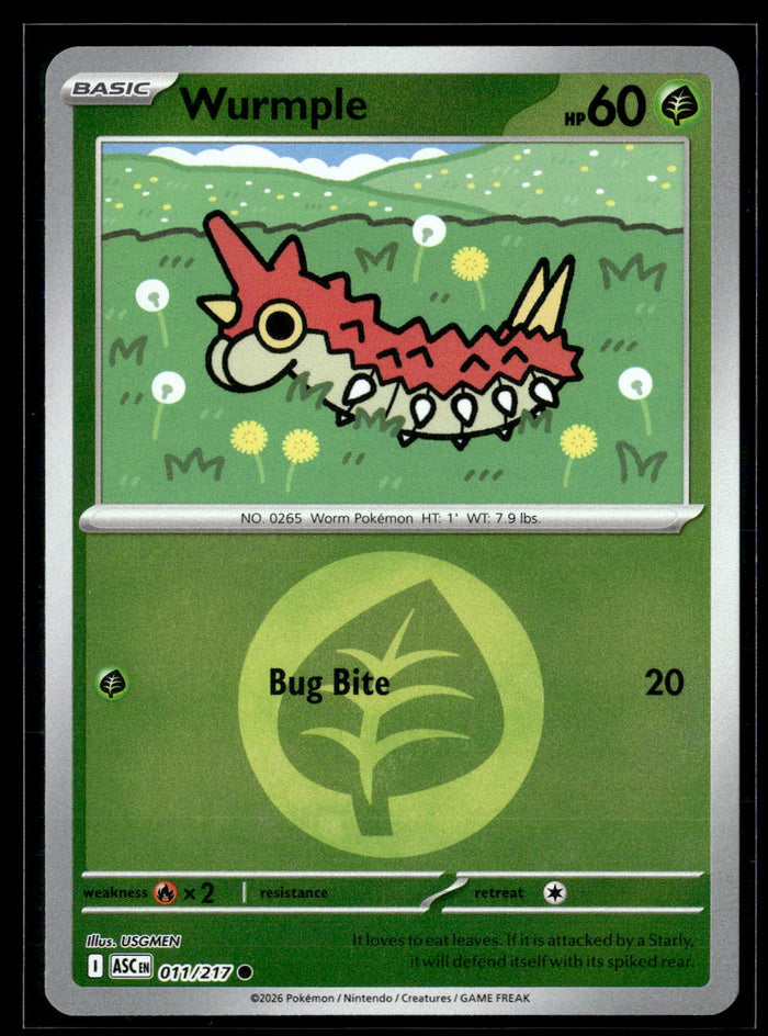 ME: Ascended Heroes #011/217 Wurmple (Energy Symbol Pattern)