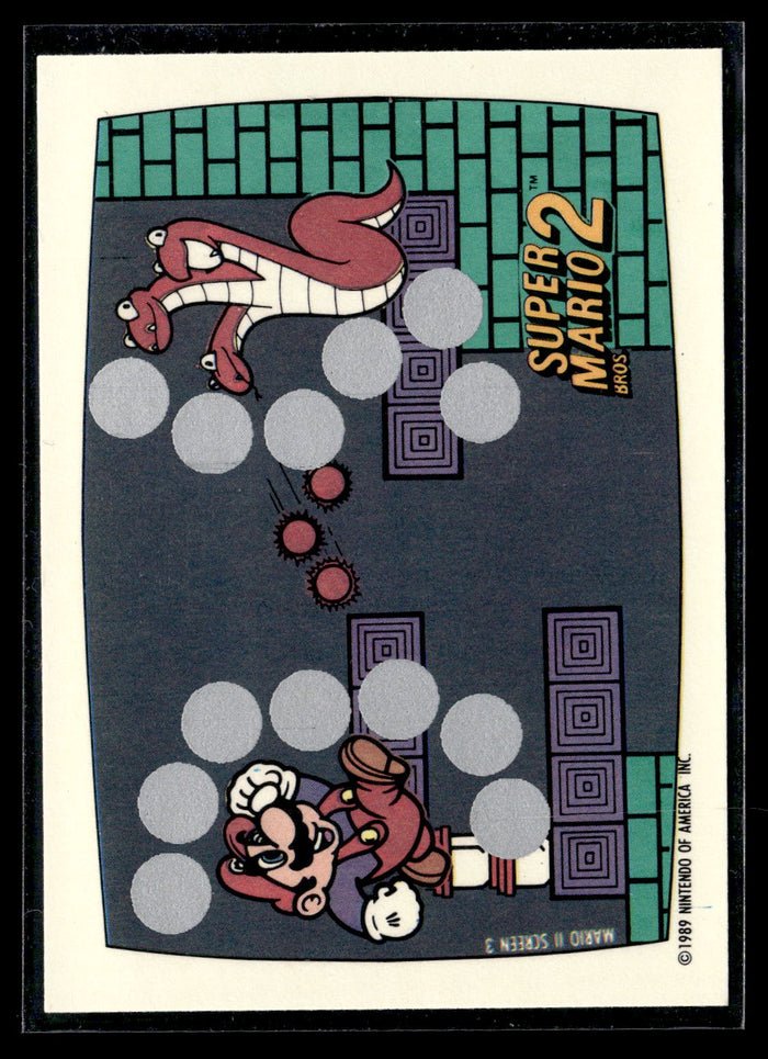 1989 Topps Nintendo #3 Mario Super Mario Bros. 2 Scratch-Offs