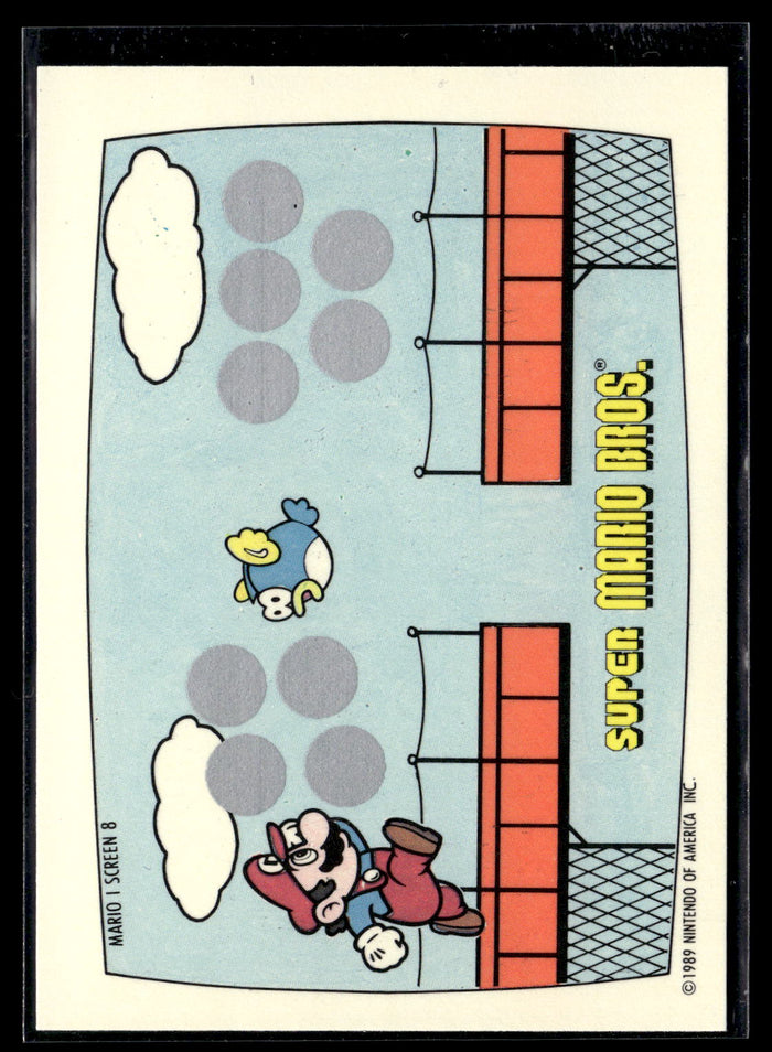 1989 Topps Nintendo #8 Mario I Screen 8