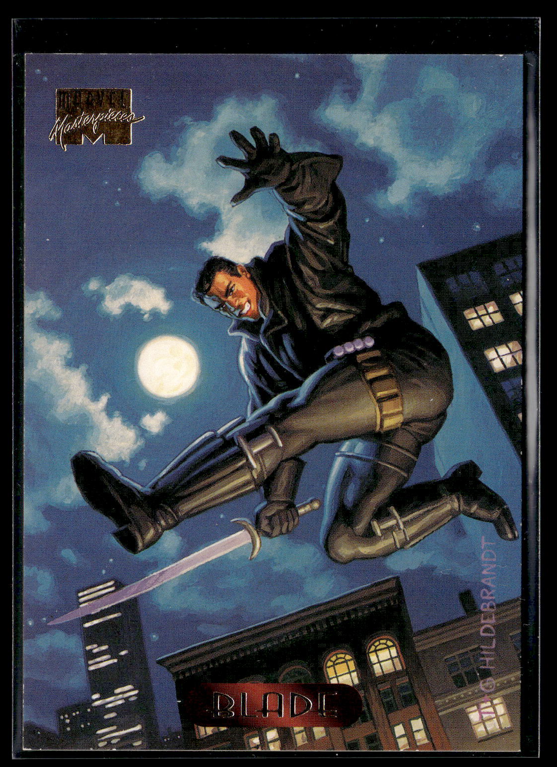1994 Fleer Marvel Masterpieces Hildebrandt Brothers #12 Blade