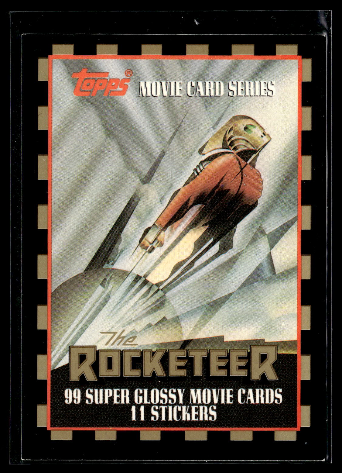 1991 Topps The Rocketeer #1 Rocketing to the Screen / Title Card