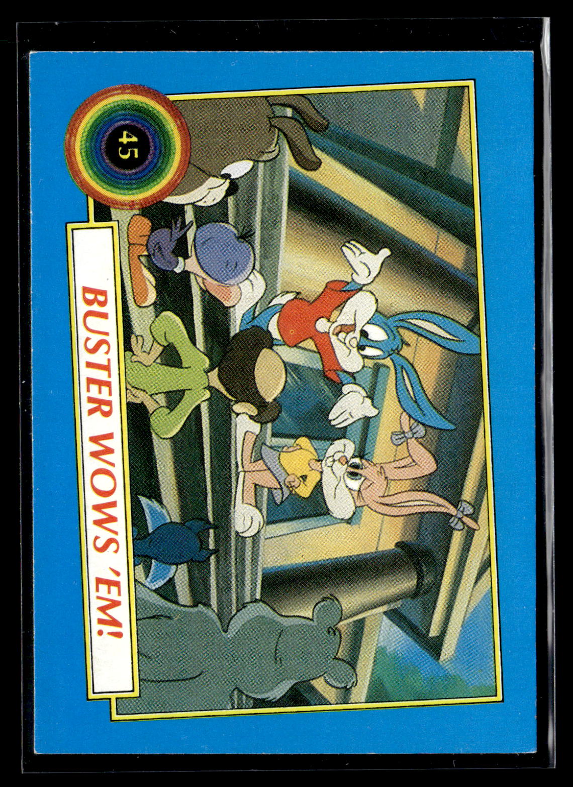 1991 Topps Tiny Toon Adventures #45 Buster Wows 'Em!