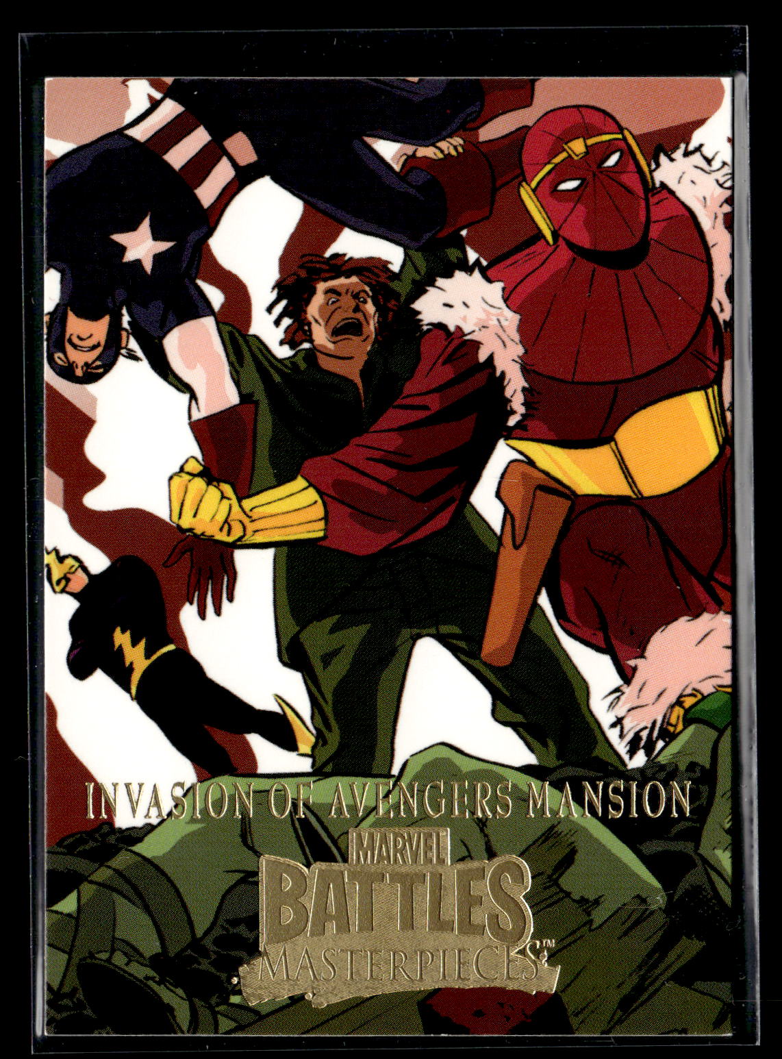 2008 Upper Deck Marvel Masterpieces 3 #58 Invasion of Avengers Mansion