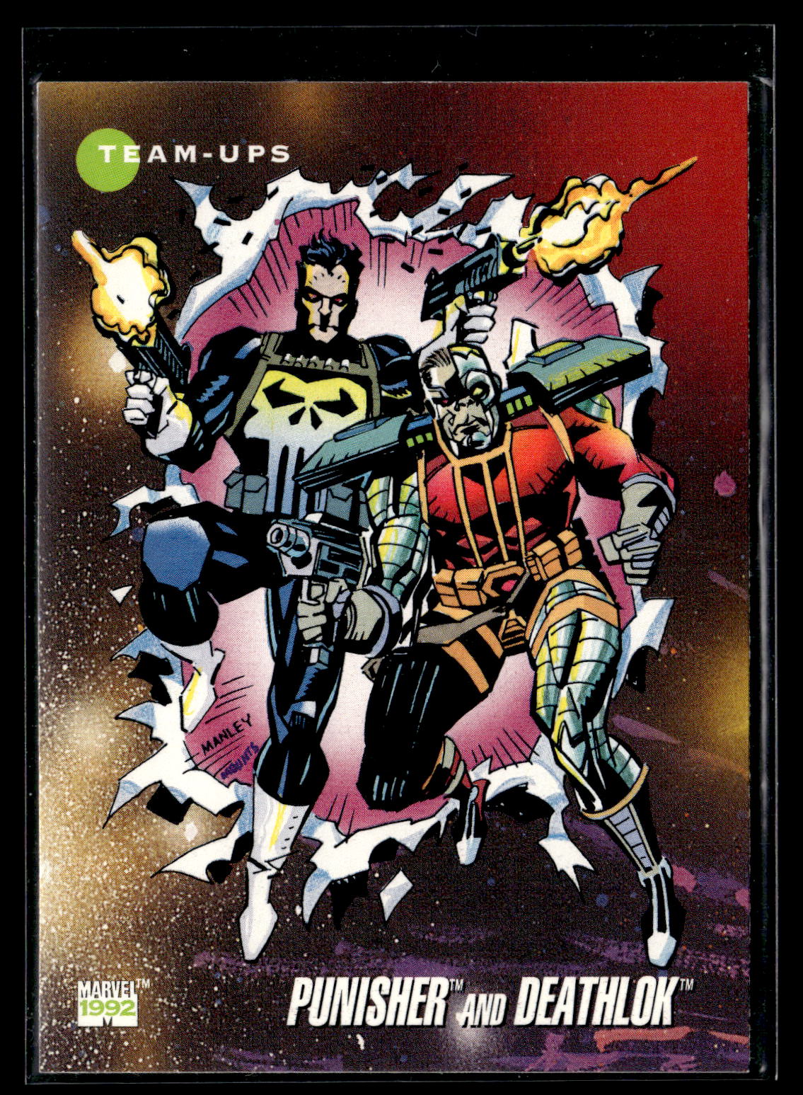 1992 Impel Marvel Universe #86 Punisher and Deathlok