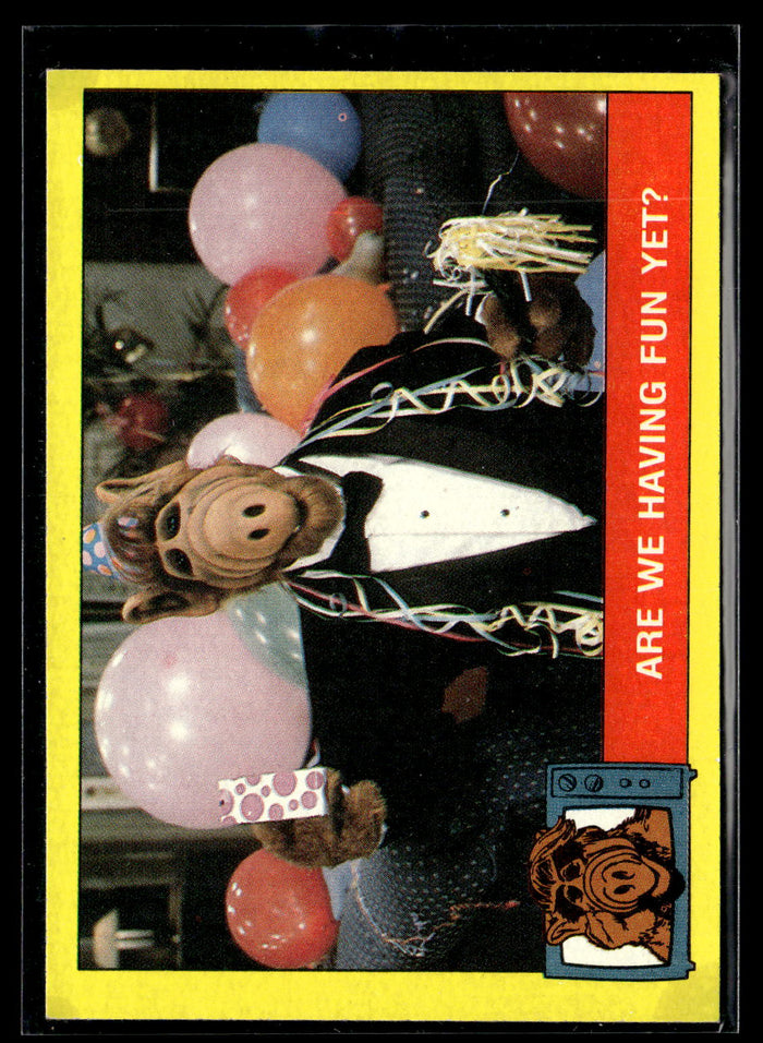 1987 Topps ALF #19 Are we having fun yet?