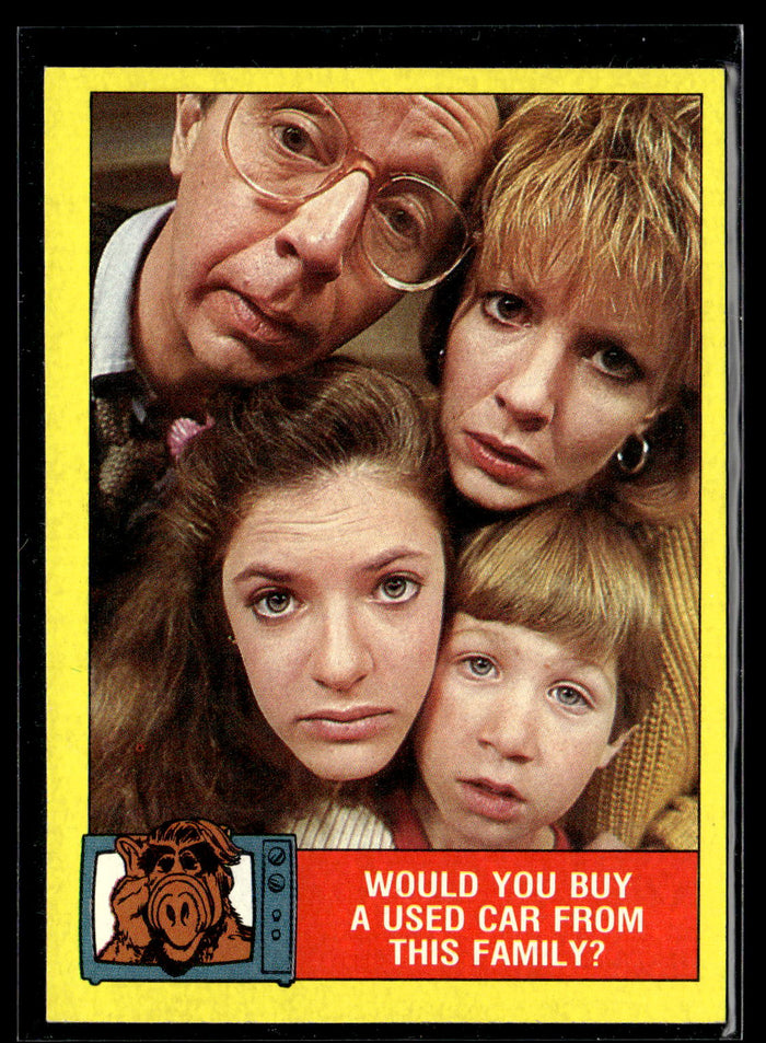 1987 Topps ALF #18 Would you buy a used car from this family?