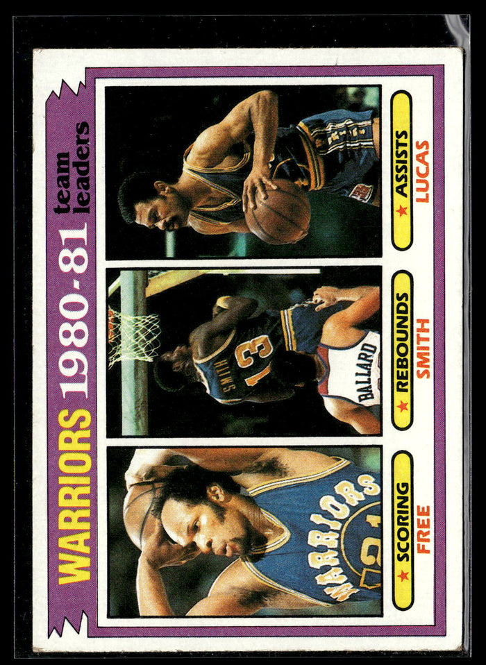 1981-82 Topps #51 Lloyd Free / Larry Smith / John Lucas