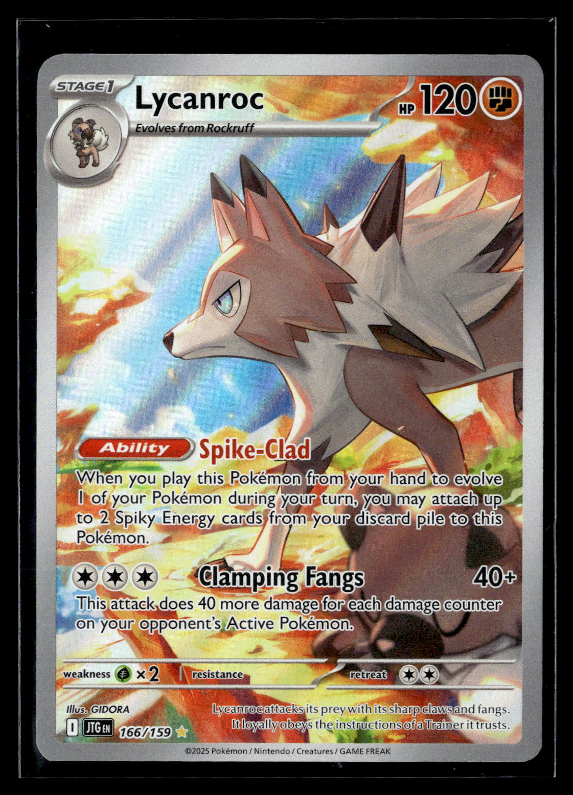 SV09: Journey Together #166/159 Lycanroc