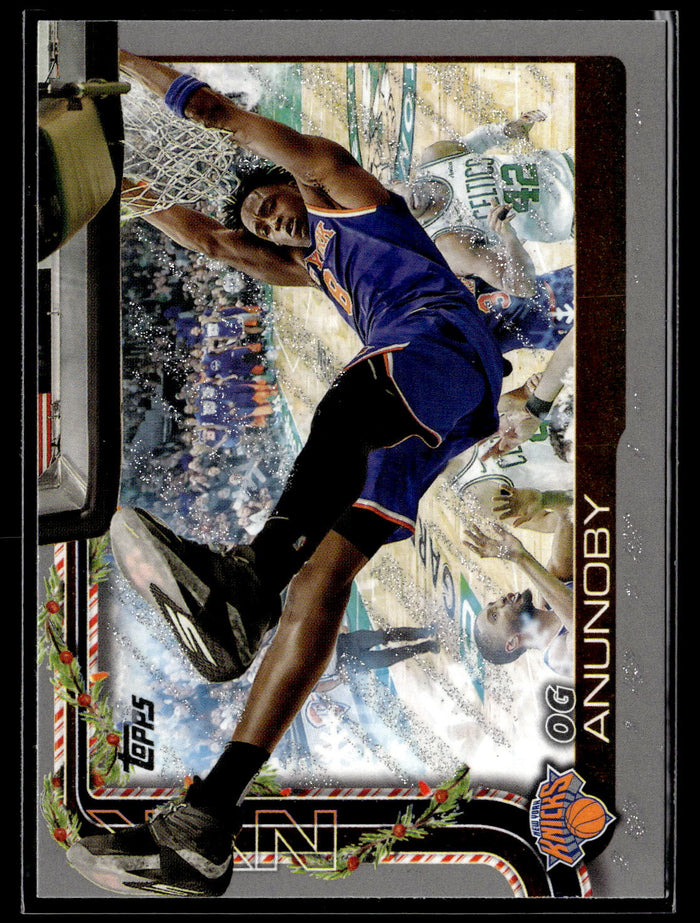 2025-26 Topps Holiday #H13 OG Anunoby Glitter Holiday