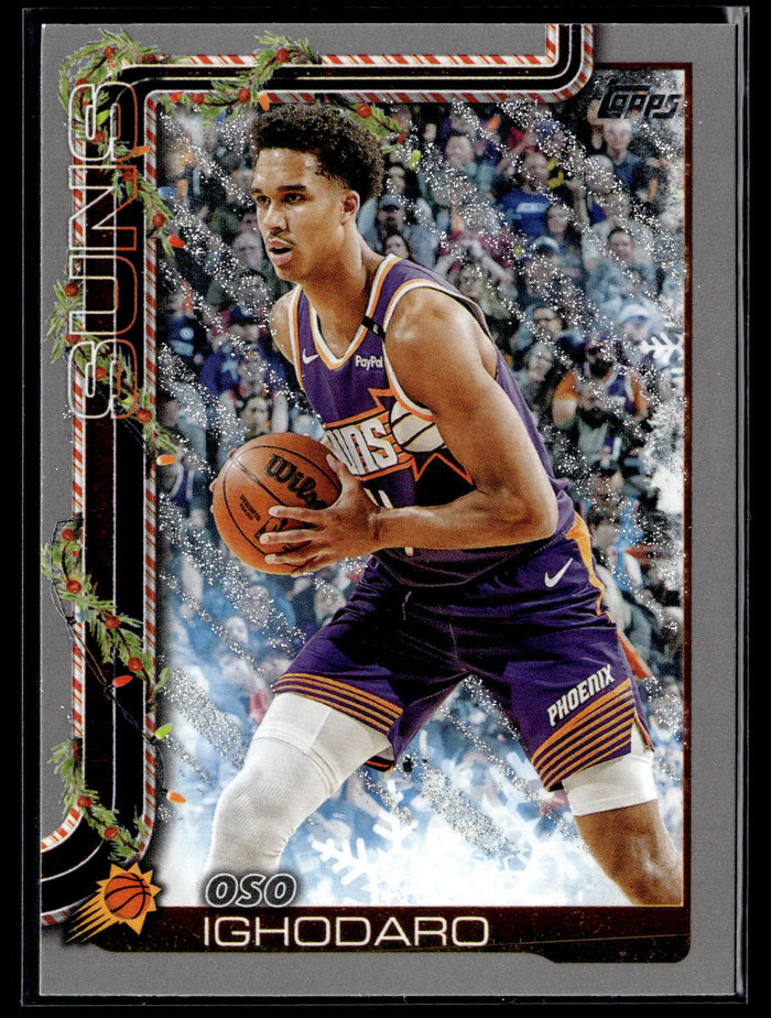 2025-26 Topps Holiday #H128 Oso Ighodaro Glitter Holiday