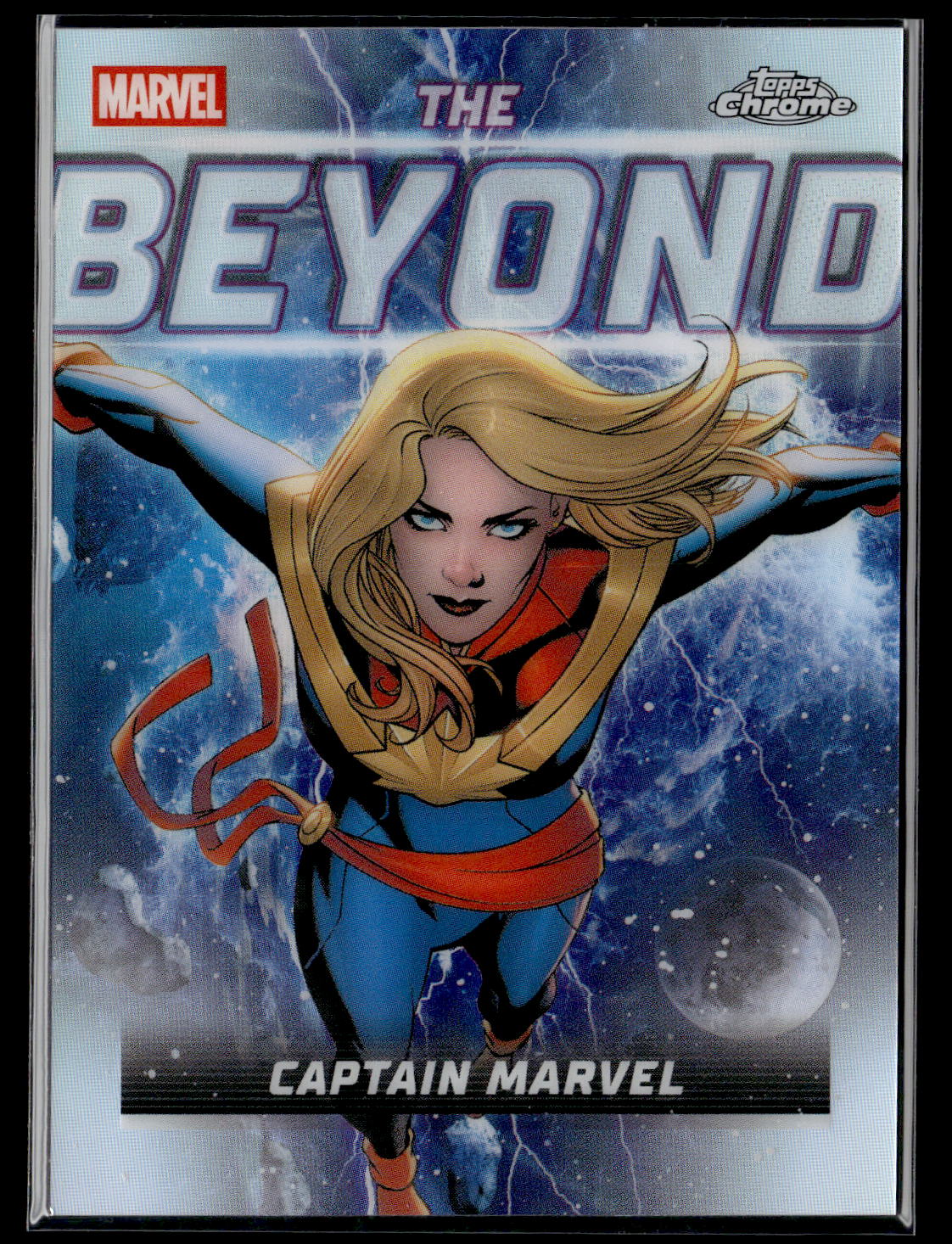 2026 Topps Chrome Marvel Comics #TB-08 Captain Marvel The Beyond