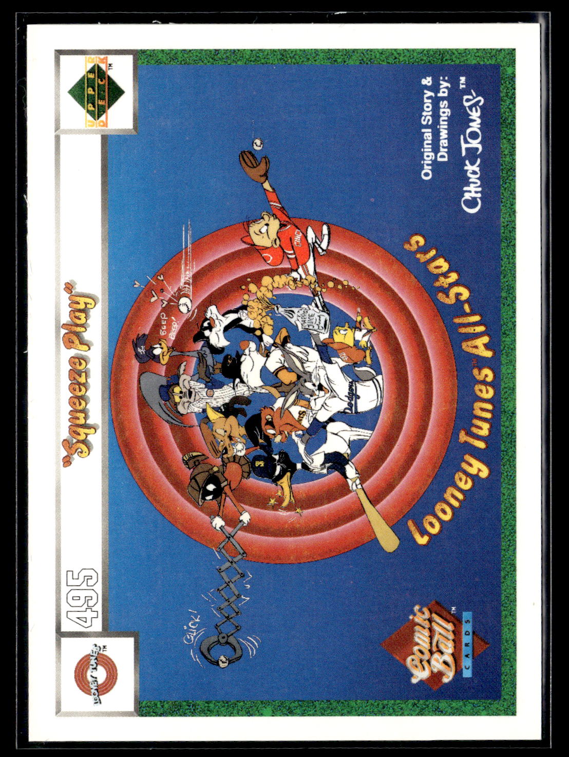 1990 Upper Deck Comic Ball #495 / 498 Squeeze Play