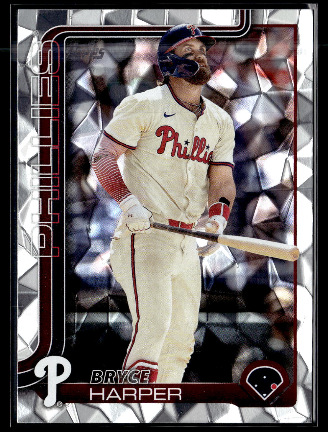 2025 Topps #250 Bryce Harper Diamante Foil