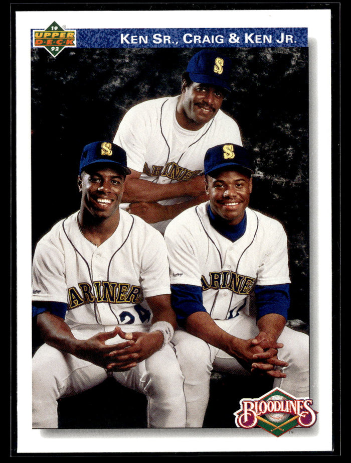 1992 Upper Deck #85 Ken Sr., Craig &amp; Ken Jr.