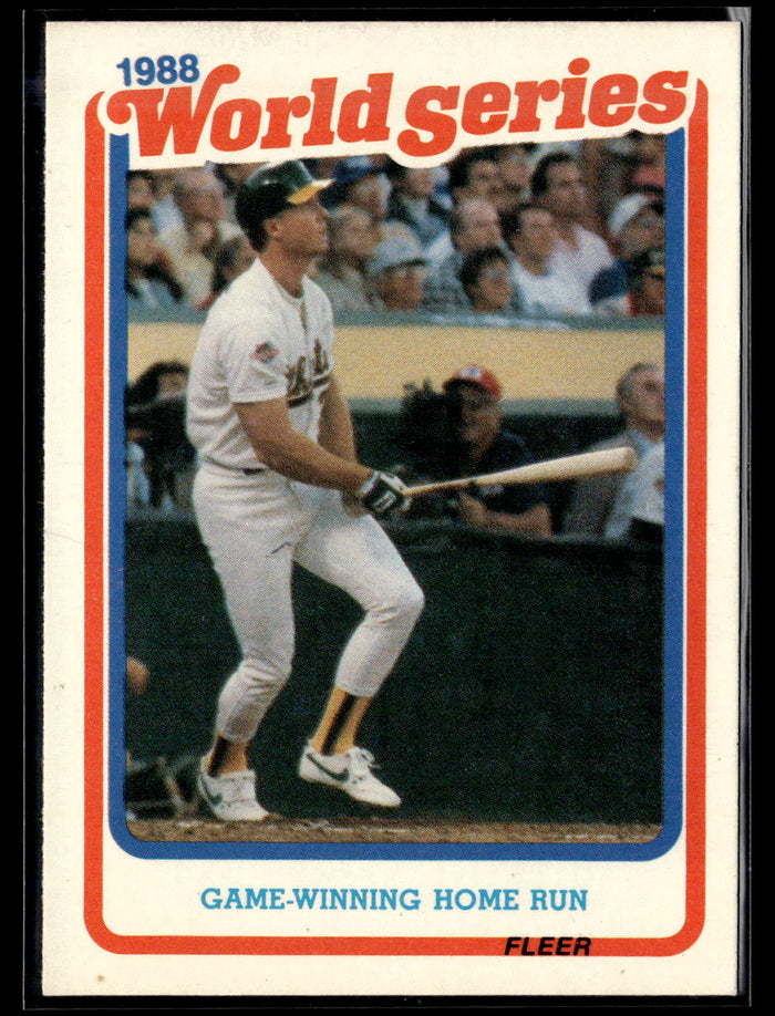 1989 Fleer #8 Game-Winning Home Run World Series