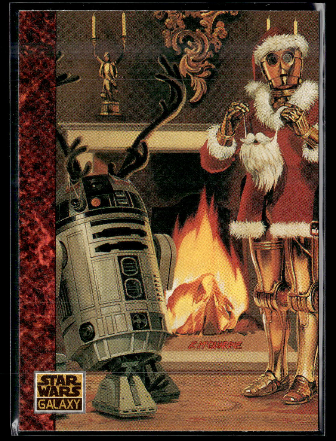 1993 Topps Star Wars Galaxy #77 Santa Threepio