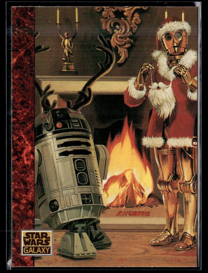 1993 Topps Star Wars Galaxy #77 Santa Threepio