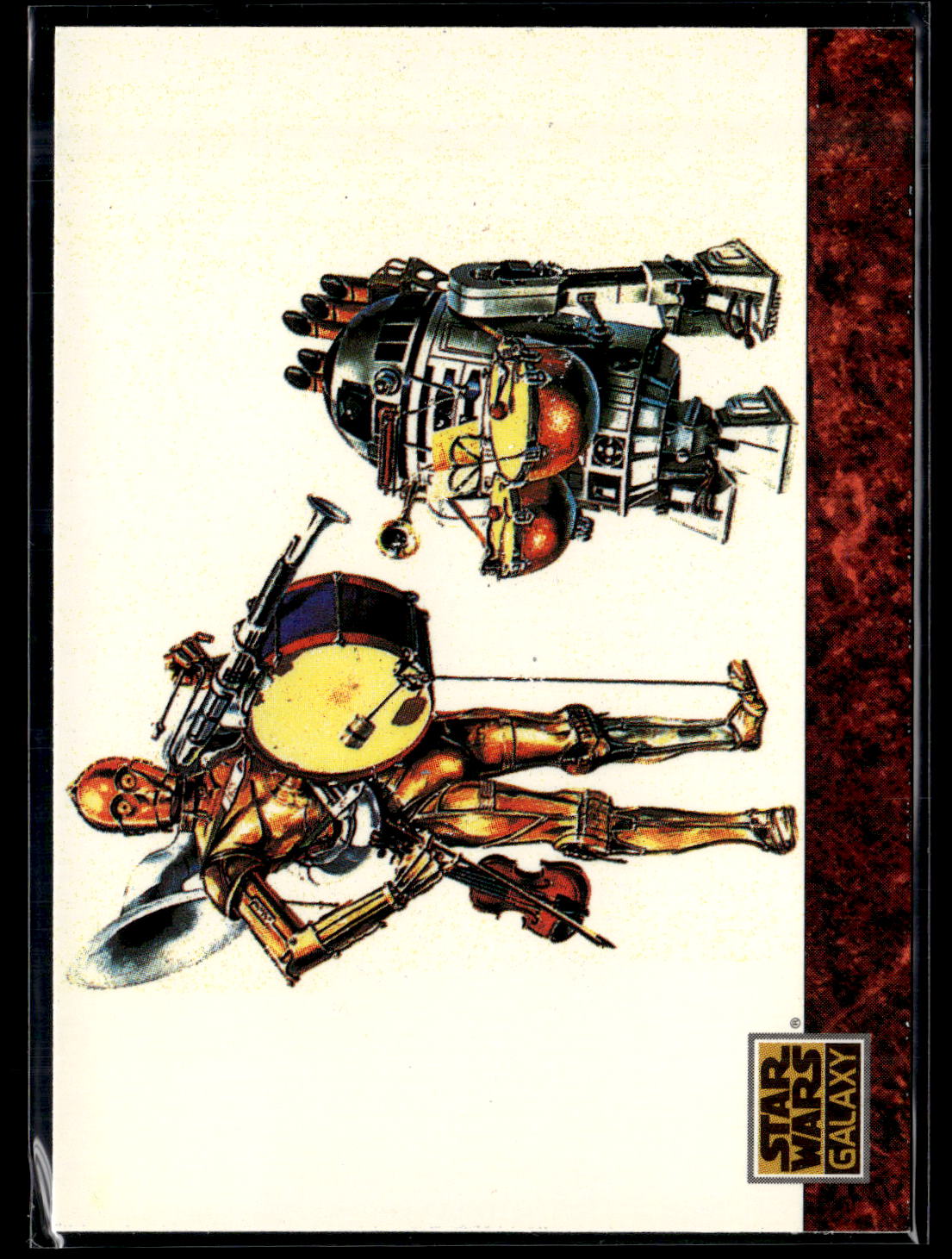 1993 Topps Star Wars Galaxy #78 Strike Up the Droids