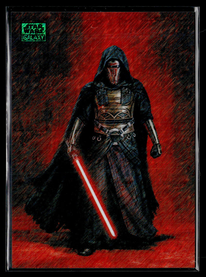 2026 Topps Chrome Star Wars Galaxy #KOTOR-15 Darth Revan Green Shimmer /199
