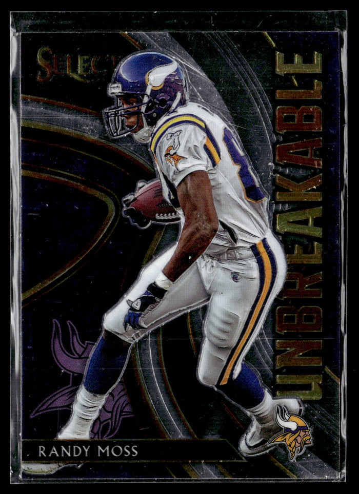 2020 Panini Select #U9 Randy Moss Unbreakable Prizm