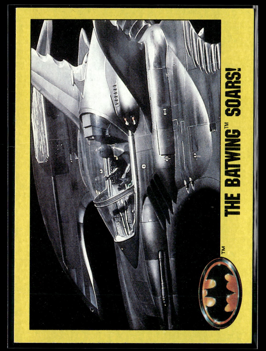 1989 Topps Batman #195 The Batwing Soars!