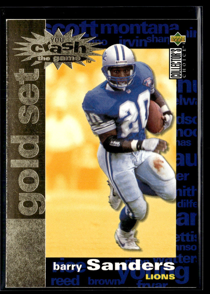 1995 Collector's Choice #C14 Barry Sanders You Crash the Game Gold Set Exchange