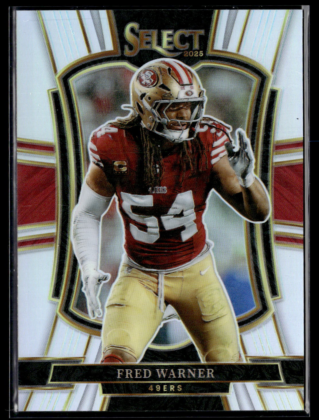 2025 Panini Select #118 Fred Warner Silver Prizm