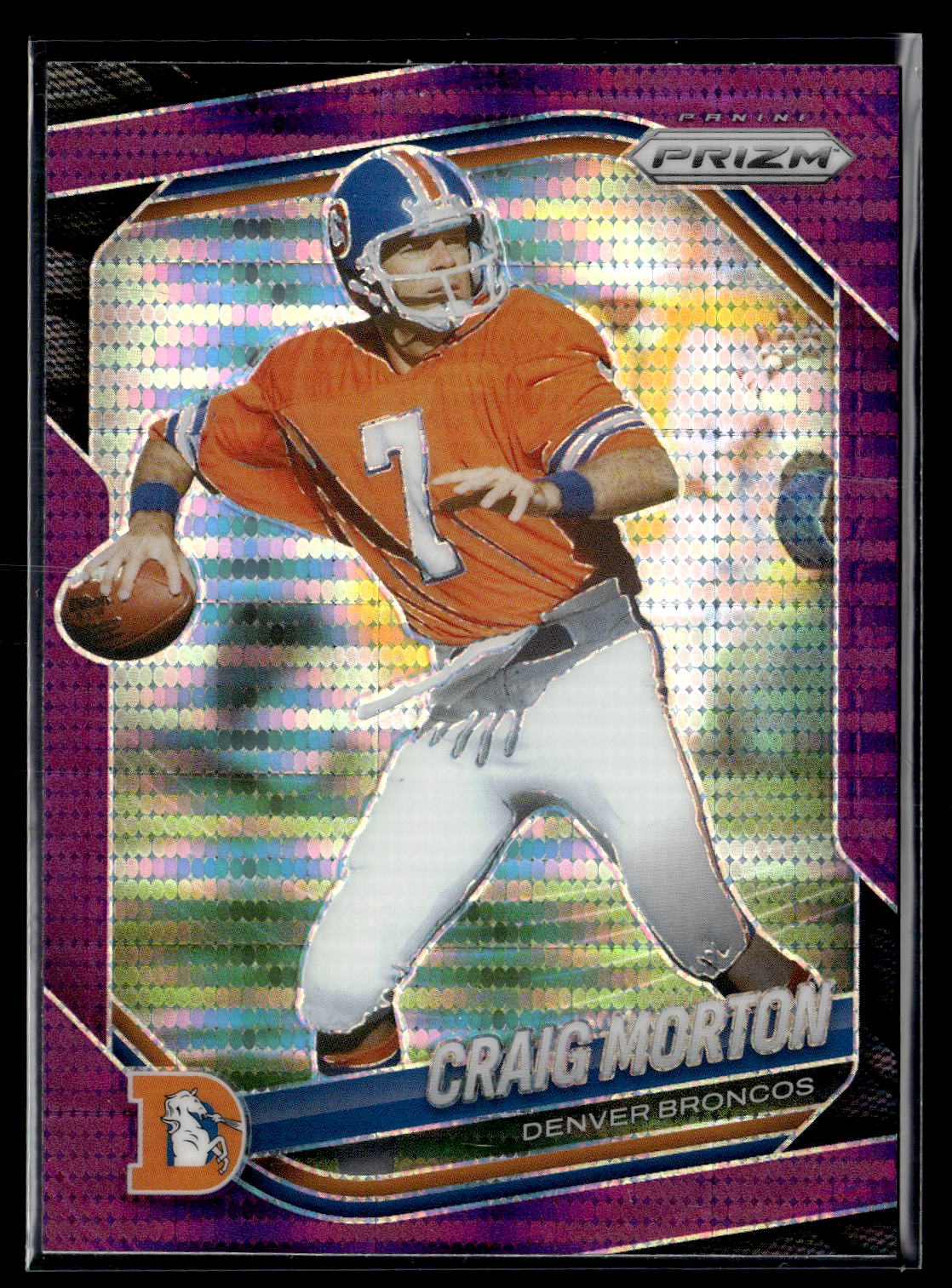 2025 Panini Prizm #15 Craig Morton Purple Pulsar