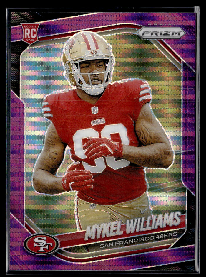 2025 Panini Prizm #304 Mykel Williams Purple Pulsar
