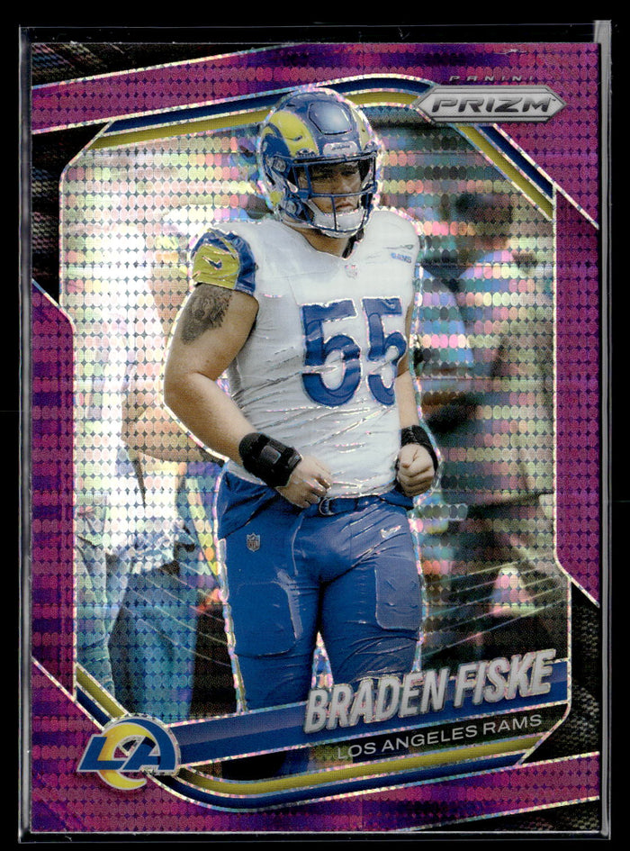 2025 Panini Prizm #144 Braden Fiske Purple Pulsar