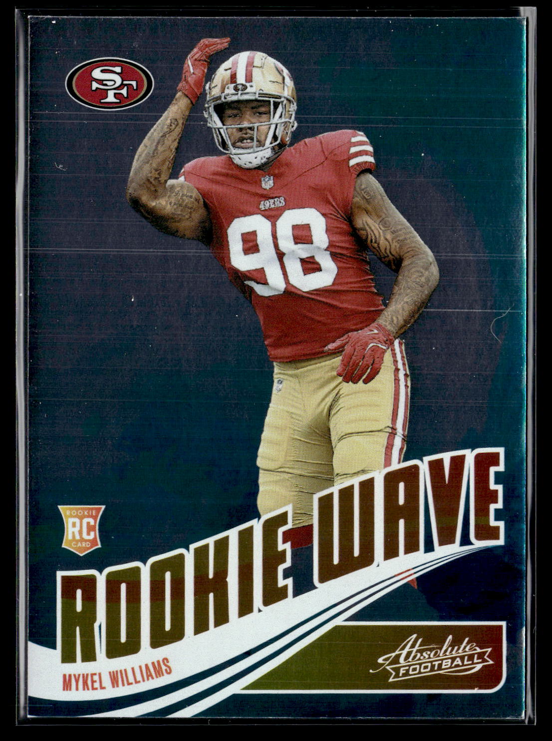 2025 Panini Absolute #RW-MWS Mykel Williams Rookie Wave