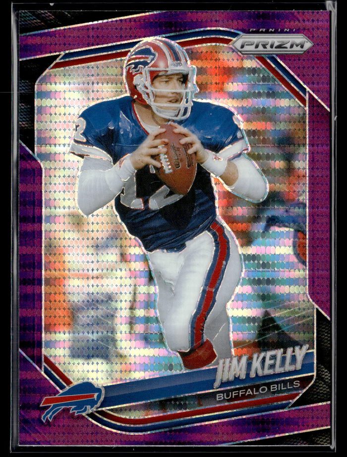 2025 Panini Prizm #72 Jim Kelly Purple Pulsar