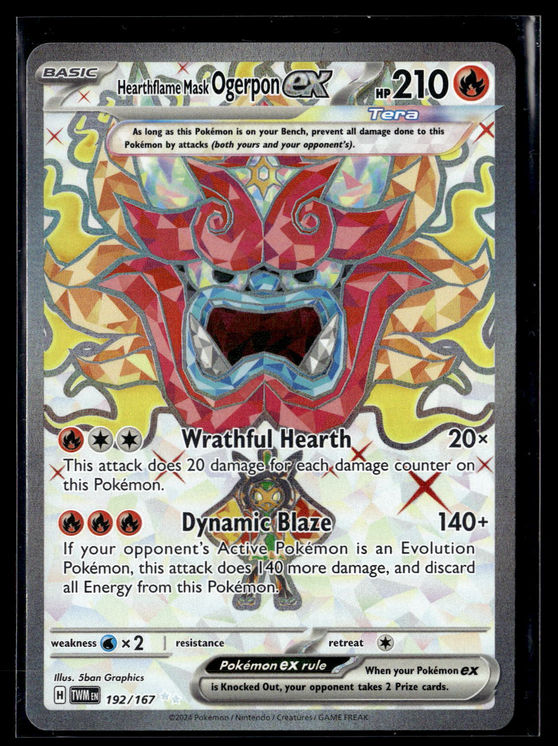 SV06: Twilight Masquerade #192/167 Hearthflame Mask Ogerpon ex