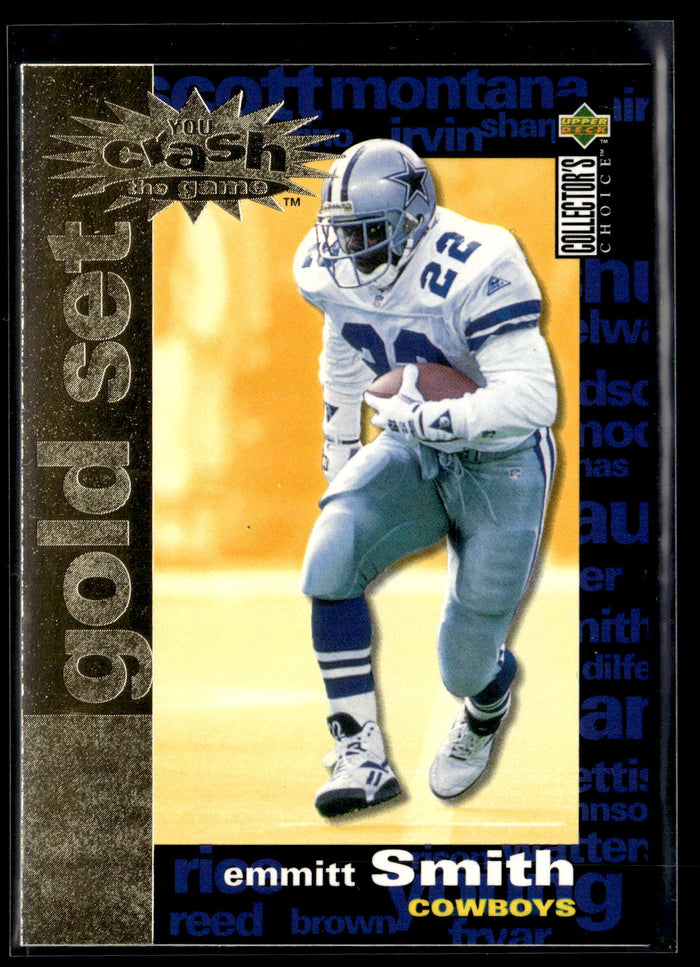 1995 Collector's Choice #C15 Emmitt Smith You Crash the Game Gold Set Exchange